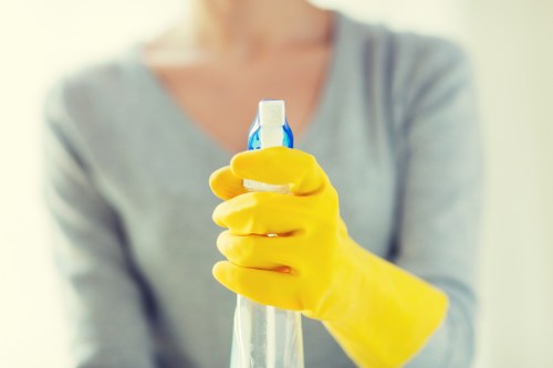 Local deep cleaning team working in a Kingstonuponthames flat