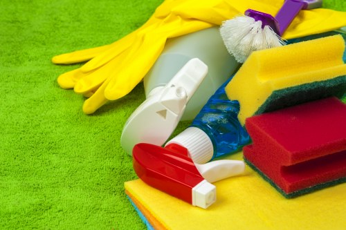 Local cleaners working in a Kingston upon Thames flat before final inspection